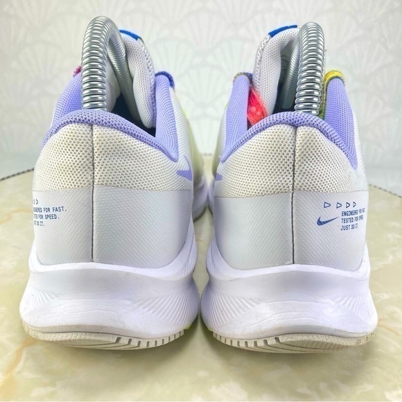 Nike Quest 4 Summit Womens Size 7.5 Shoes White Royal Athletic Running Sneakers - Picture 8 of 10